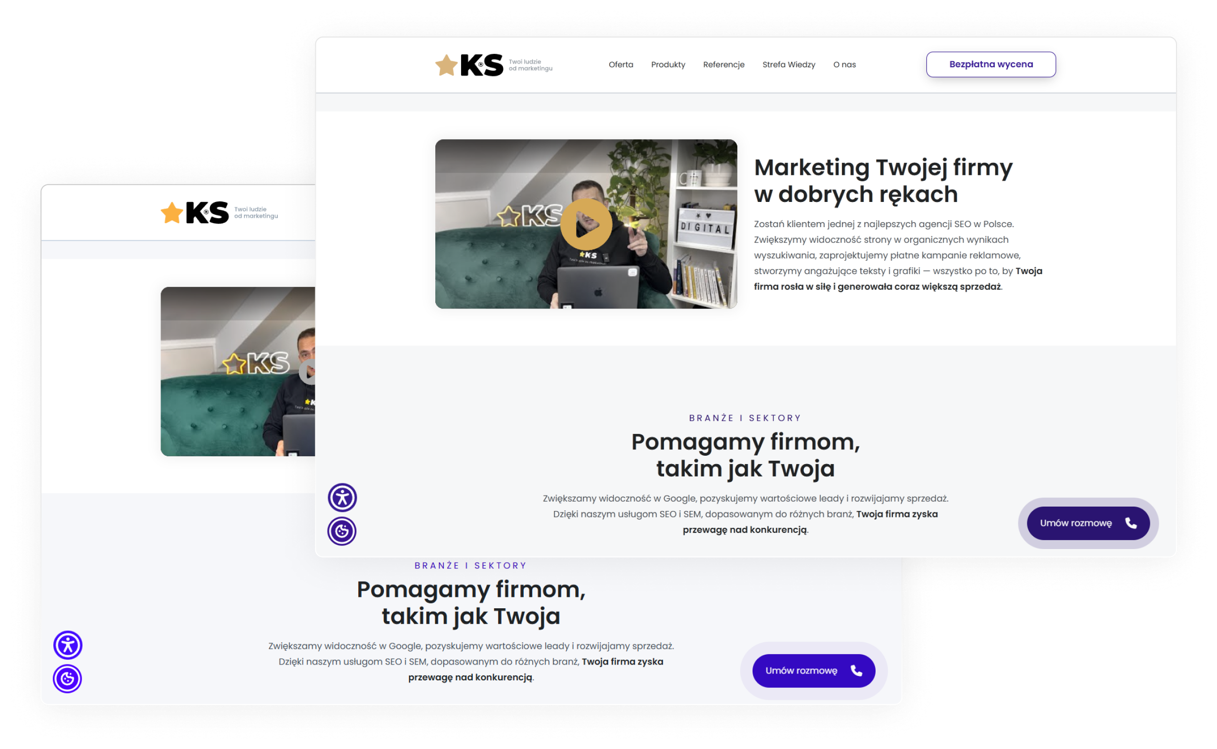 Wygląd strony internetowej po zastosowaniu predefioniowanego profilu dla osób cierpiących na epilepsje